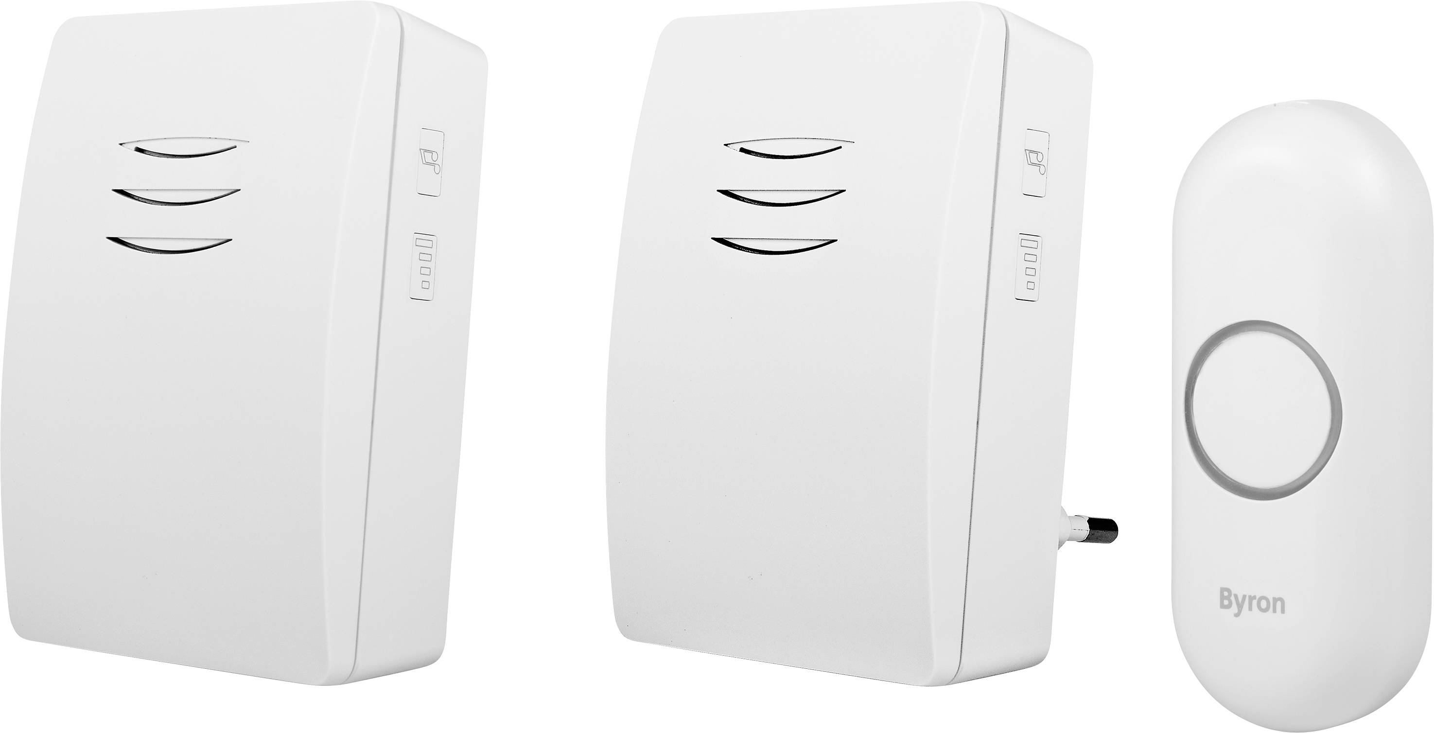 Set complet pour Sonnette sans fil Byron DBY-21134 100 m blanc-2