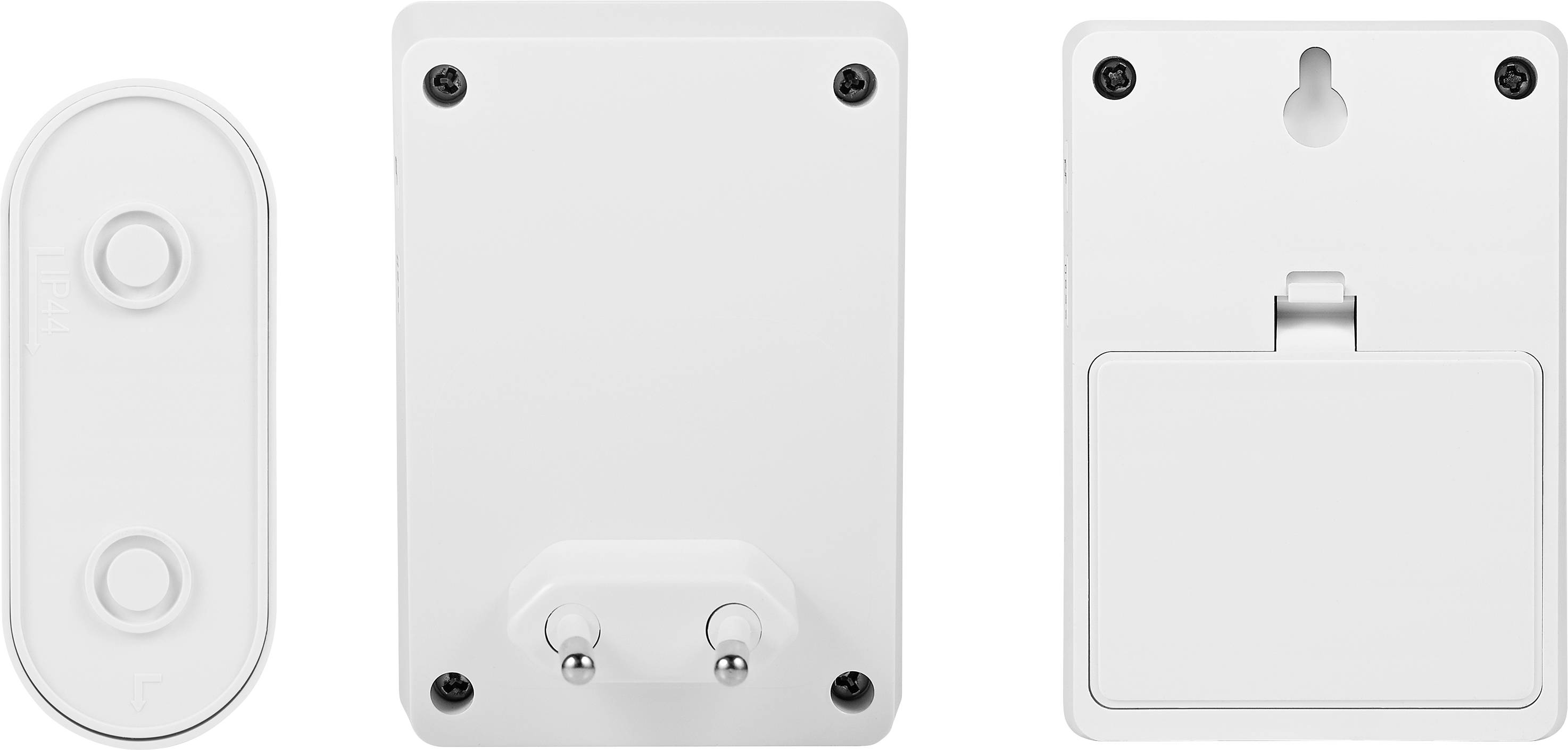 Set complet pour Sonnette sans fil Byron DBY-21134 100 m blanc-4