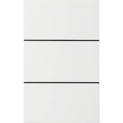 Trois lignes horizontales noires, uniformément réparties sur un fond blanc.