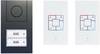 m-e modern-electronics Vistus AD ALU 4020 A Vistus Interphone filaire Set complet 2 foyers anthracite