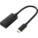 Câble adaptateur Renkforce USB-C® / DisplayPort USB-C® mâle, Prise femelle DisplayPort 0.14 m noir RF-4613070 Câble d'af