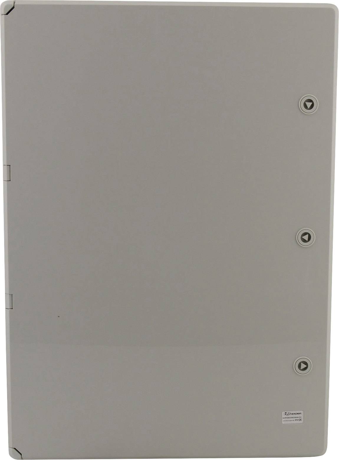 Boîtier de sécurité gris avec trois interrupteurs disposés verticalement.