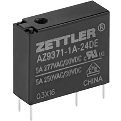 Zettler Electronics Zettler electronics Relais pour circuits imprimés 5 V/DC 5 A 1 NO (T) 1 pc(s) 