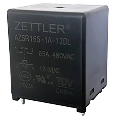 Zettler Electronics Zettler electronics Relais pour circuits imprimés 24 V/DC 80 A 1 NO (T) 1 pc(s) 