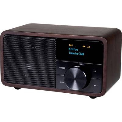 Kathrein DAB+ 1 mini Radio de table DAB+, FM Bluetooth bois (foncé) -  Conrad Electronic France