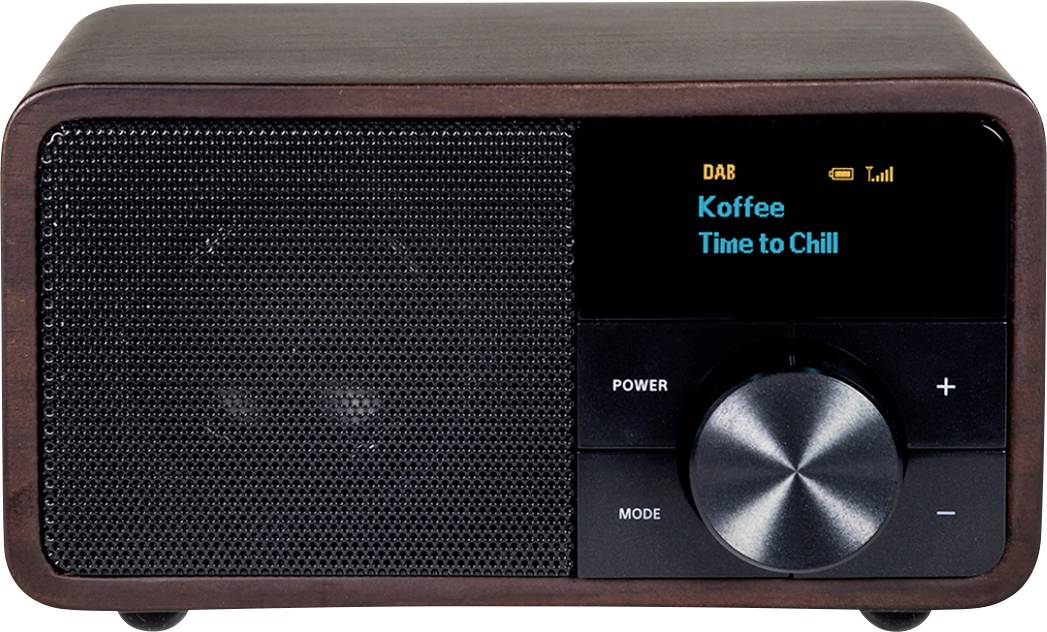 Kathrein DAB+ 1 mini Radio de table DAB+, FM Bluetooth   bois (foncé)-2