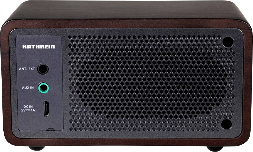 Kathrein DAB+ 1 mini Radio de table DAB+, FM Bluetooth   bois (foncé)-3