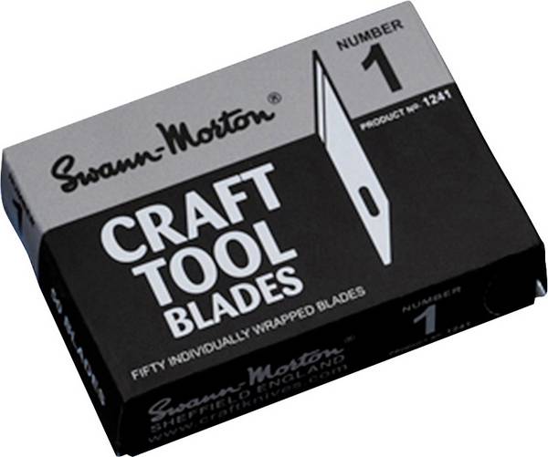 1241 SM Lame de scalpel 56 mm Carbone carbone 50 pc(s)