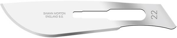 422 SM Lame de scalpel 58 mm Carbone carbone 100 pc(s)
