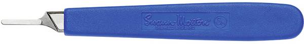 Manche de scalpel 130 mm Nickel, plastique bleu 1 pc(s)