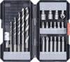 kwb 108805 22 pièces Assortiment de forets et d'embouts métal 3 mm, 4 mm, 5 mm, 6 mm, 8 mm