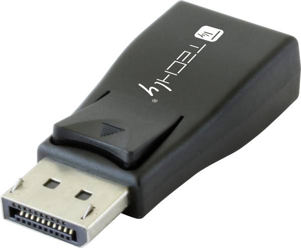 TECHly IADAP-DSP-230T DisplayPort / VGA Adaptateur [1x DisplayPort mâle - 1x VGA femelle] noir  0 mm