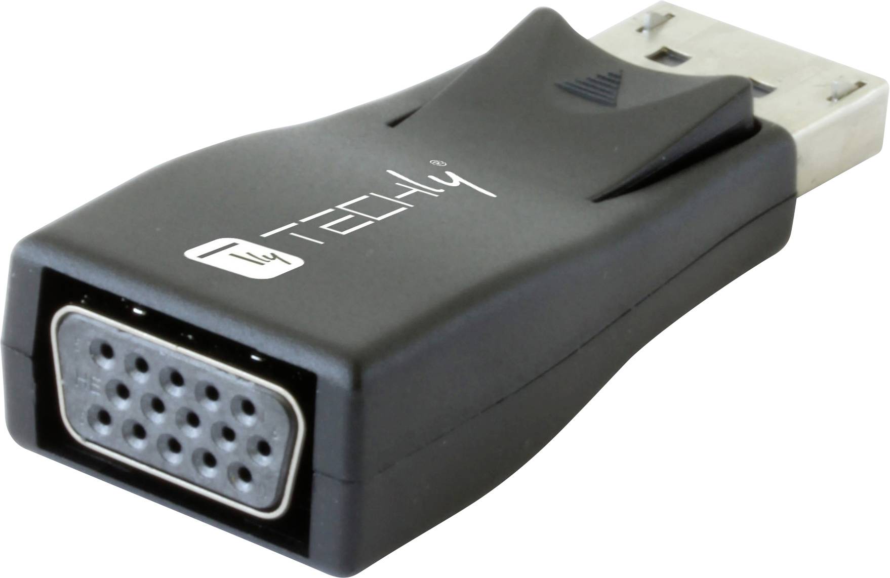 TECHly IADAP-DSP-230T DisplayPort / VGA Adaptateur [1x DisplayPort mâle - 1x VGA femelle] noir 0 mm-2