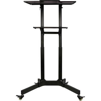 TECHly ICA-TB-TPM-1BK Chariot TV 1 Écran(s) noir réglable en hauteur, tablette pour PC, inclinable-3