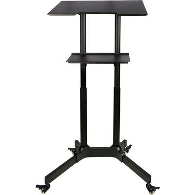 TECHly ICA-TB-TPM-1BK Chariot TV 1 Écran(s) noir réglable en hauteur, tablette pour PC, inclinable-4