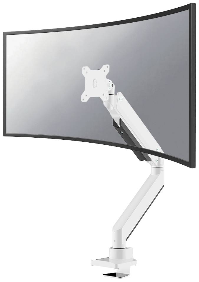 Neomounts NM-D775WHITEPLUS Support de table pour écran 1 Écran(s) 25,4 cm (10") - 124,5 cm (49") blanc mobile, rotatif, inclinable, réglable en hauteur