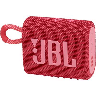 Enceinte Bluetooth JBL Go 3 étanche à l'eau, étanche à la poussière rouge