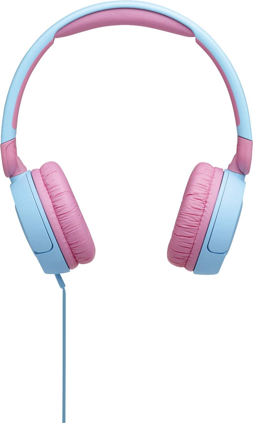 JBL JR 310 Casque supra-auriculaire filaire bleu clair, rose pliable, limitation de volume, volume réglable pour enfants-0