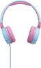 JBL JR 310 Casque supra-auriculaire filaire bleu clair, rose pliable, limitation de volume, volume réglable pour enfants