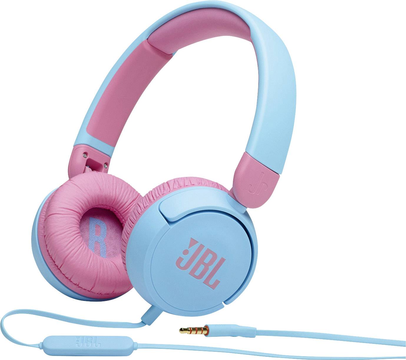 JBL JR 310 Casque supra-auriculaire filaire bleu clair, rose pliable, limitation de volume, volume réglable pour enfants-3