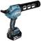 Presse à cartouche alimentée par batterie en bleu et noir de Makita, modèle DCG180. Développée pour une utilisation professionnelle.
