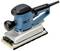 Ponceuse vibrante électrique avec boîtier bleu et noir et surface de ponçage rectangulaire, idéale pour lisser les surfaces en bois.