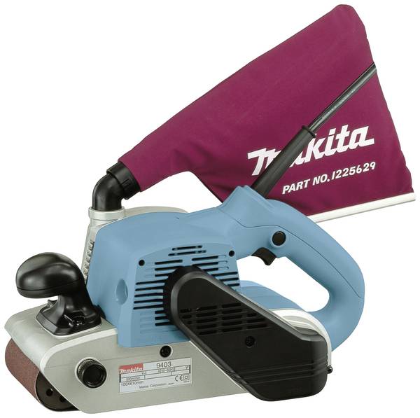 Makita 9403J 9403J Ponceuse à bande  1200 W   Largeur de bande 100 mm Longueur de bande 610 mm