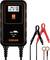 Chargeur de batterie avec affichage LCD indiquant la tension '26,1V', adapté aux véhicules 12V et 24V, comprenant des pinces rouge et noire.