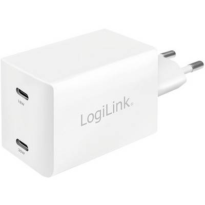 LogiLink PA0231 Chargeur USB blanc pour prise murale USB Power Delivery (USB-PD)-0