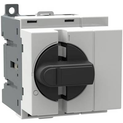 Un interrupteur électrique gris avec un dispositif de rotation noir, adapté aux applications industrielles.