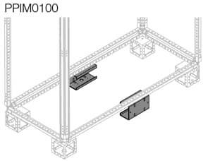 Striebel & John 1STQ007208A0000 PIM0100 renfort de socle pour hauteur 100 mm, 2 pièces Mounting accessory acier 1 pc(s)