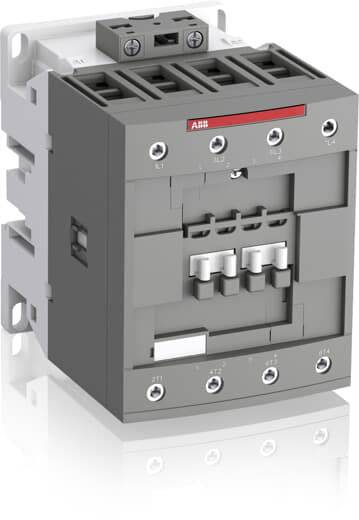 Contacteur industriel de couleur grise avec des marquages rouges et blancs. Principalement utilisé pour les circuits électriques et les mécanismes de protection.