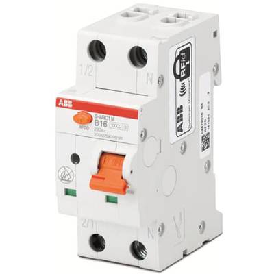 Un disjoncteur bipolaire avec identification RFID, modèle B16. Utilisé pour prévenir les surintensités dans les circuits électriques.