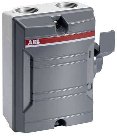 Commutateur de sécurité gris 4 pôles ABB 2CMA142431R1000