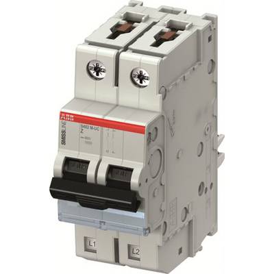 Interrupteurs de protection doubles pour le contrôle des circuits électriques, boîtier gris, interrupteurs à bascule et surface rouge marquée en haut.