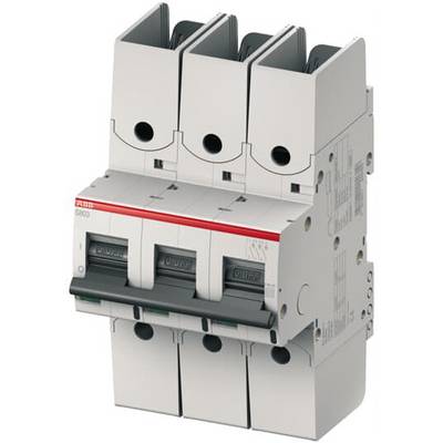 Un disjoncteur tripolaire de marque ABB, modèle S803, destiné à la protection et à la commutation dans les installations électriques.