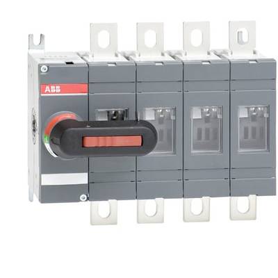 Un disjoncteur électrique gris multipolaire avec un levier rouge, adapté aux domaines industriels et à la distribution électrique.