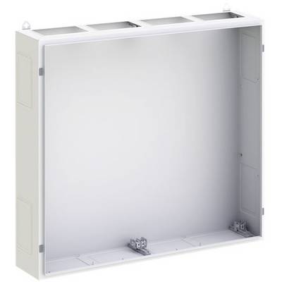 Un boîtier blanc, rectangulaire et vide, adapté au montage d'appareils techniques.