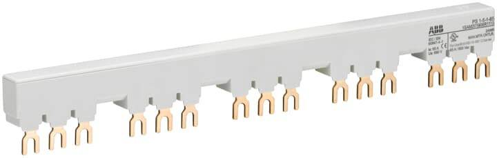 ABB 1SAM201906R1115 Barre omnibus triphasée PS1-5-1-65 pour 5 MS116 / MS132 avec 1 HK/SK, IE=65A Rail collecteur gris 10 mm² 65 A 1 pc(s)
