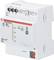 Un module blanc ABB KNX i-bus avec plusieurs bornes de connexion et des voyants LED pour les indications de communication et de statut.