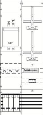 Dessin technique d'un bloc de bâtiment à plusieurs étages, comprenant des éléments tels que des escaliers et des portes, avec des espaces prévus pour les annotations.