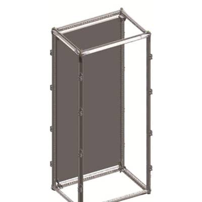 Châssis métallique rectangulaire d'un armoire, sans portes ni étagères apparentes, adapté aux applications industrielles ou techniques.