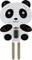 Un capteur électrique en forme de panda souriant, avec des circuits visibles et deux sondes métalliques à sa base.