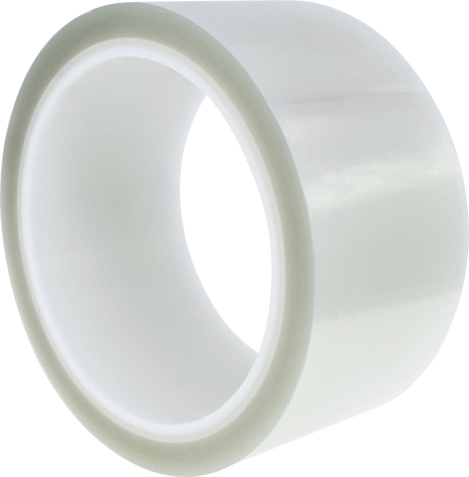 Un rouleau de ruban adhésif transparent à surface brillante.