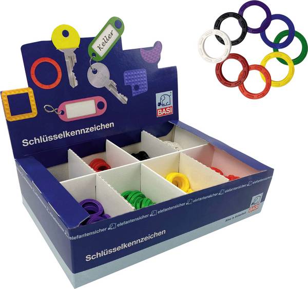 Basi Clip pour clé 8520-9000  8 couleurs 1 set