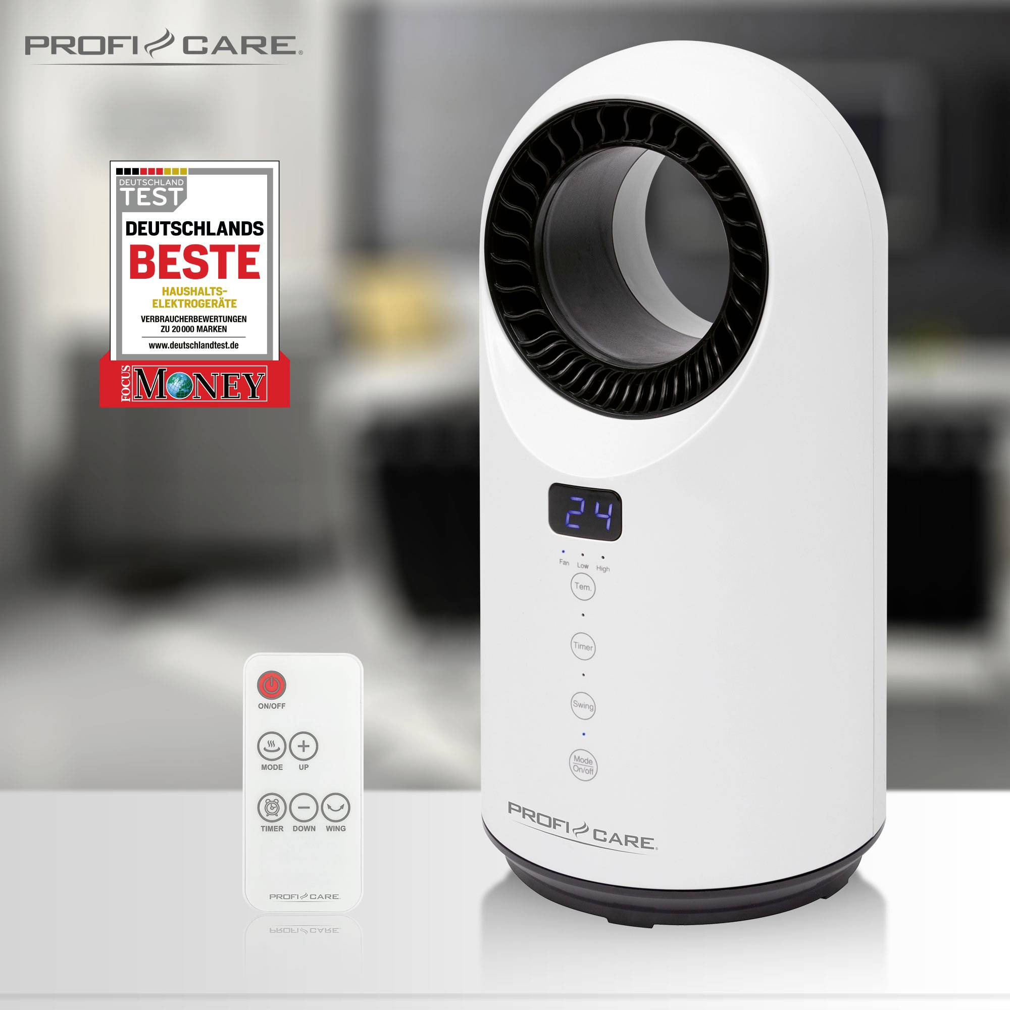 Profi-Care 330860 Radiateur soufflant céramique PC-HL 3086 blanc-5