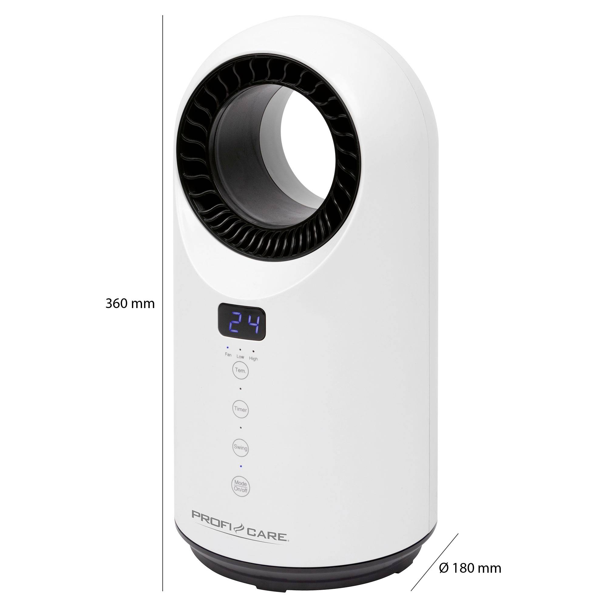 Profi-Care 330860 Radiateur soufflant céramique PC-HL 3086 blanc-7