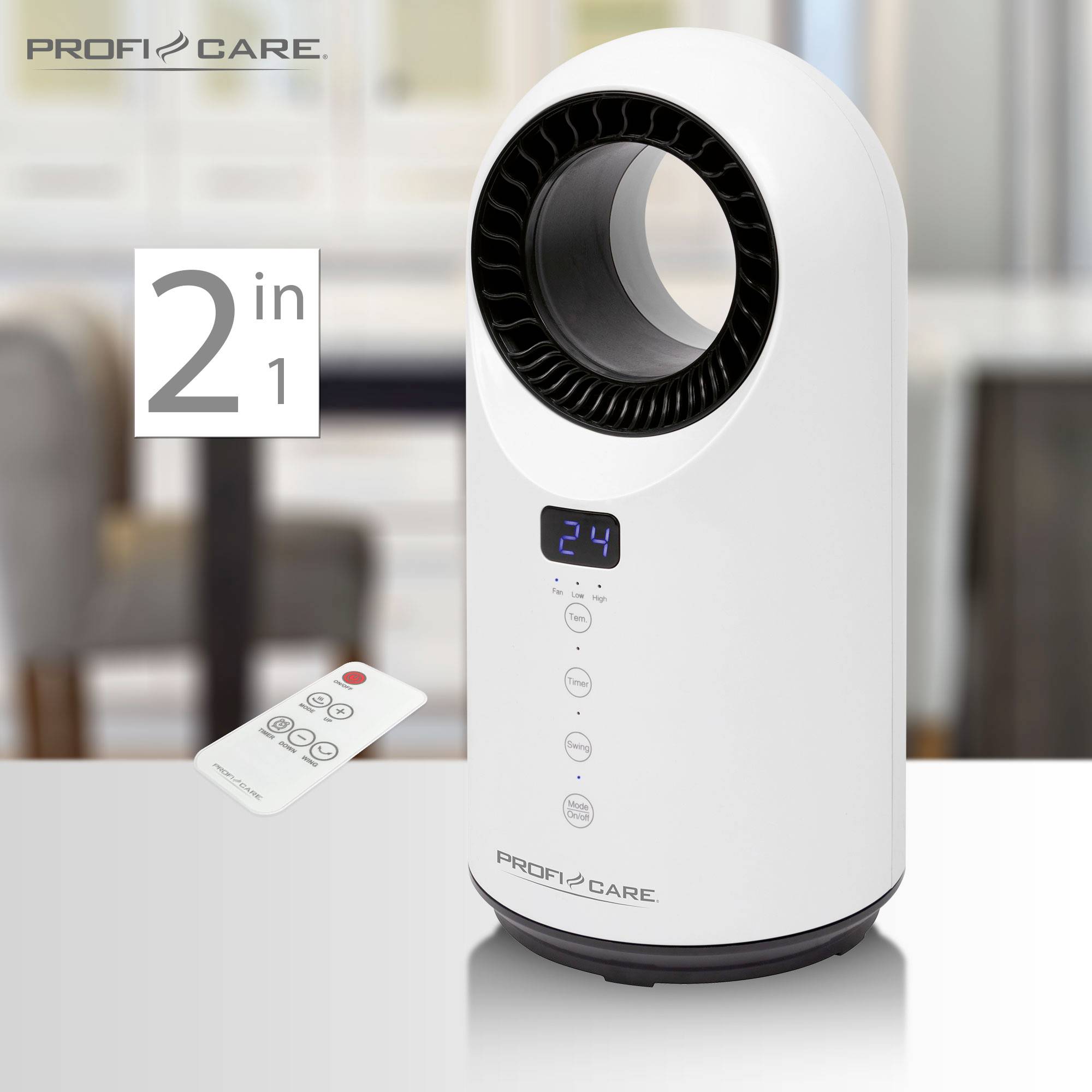 Profi-Care 330860 Radiateur soufflant céramique PC-HL 3086 blanc-9