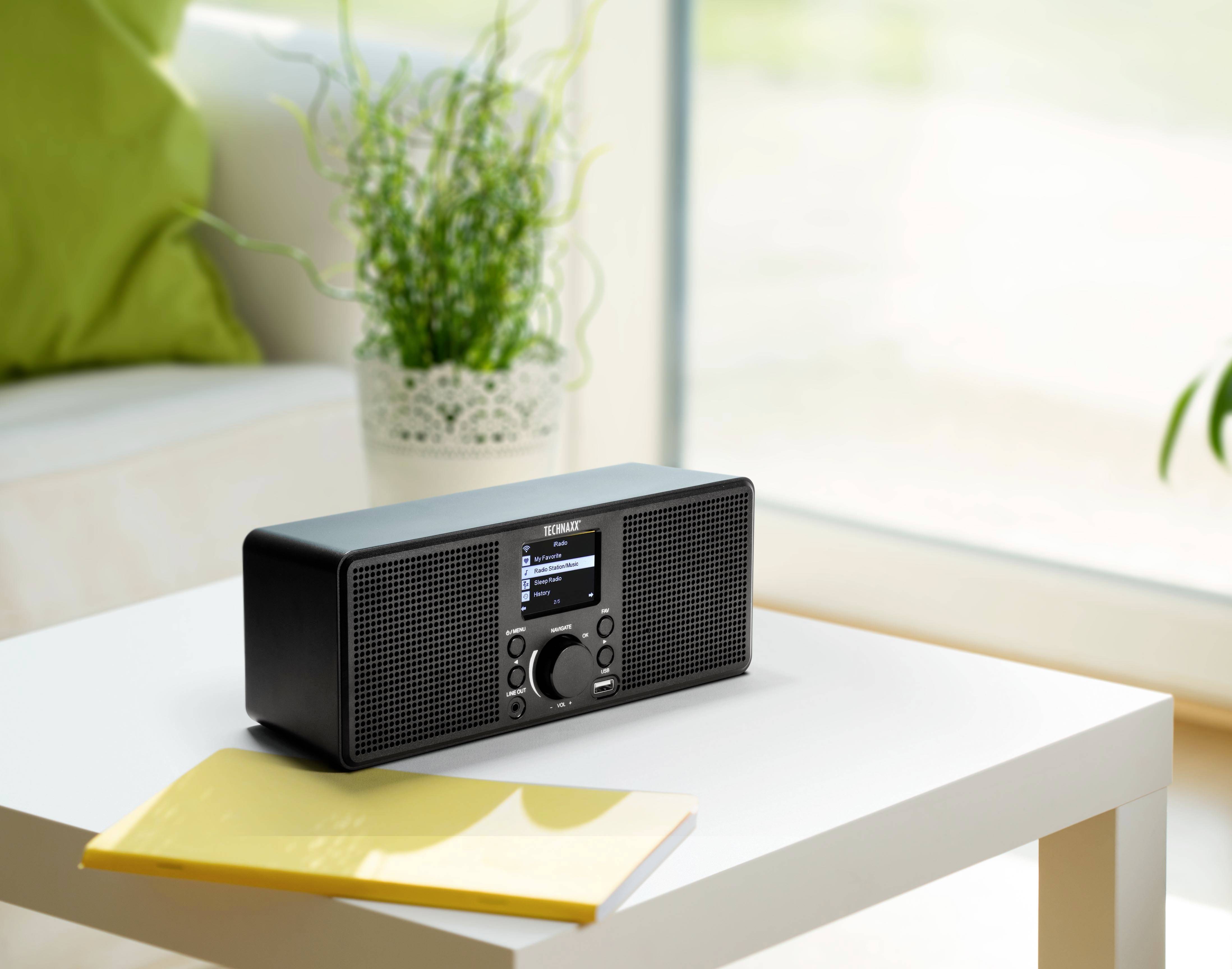 Technaxx TX-153 Radio de table Internet Internet USB, WiFi, radio internet noir-1