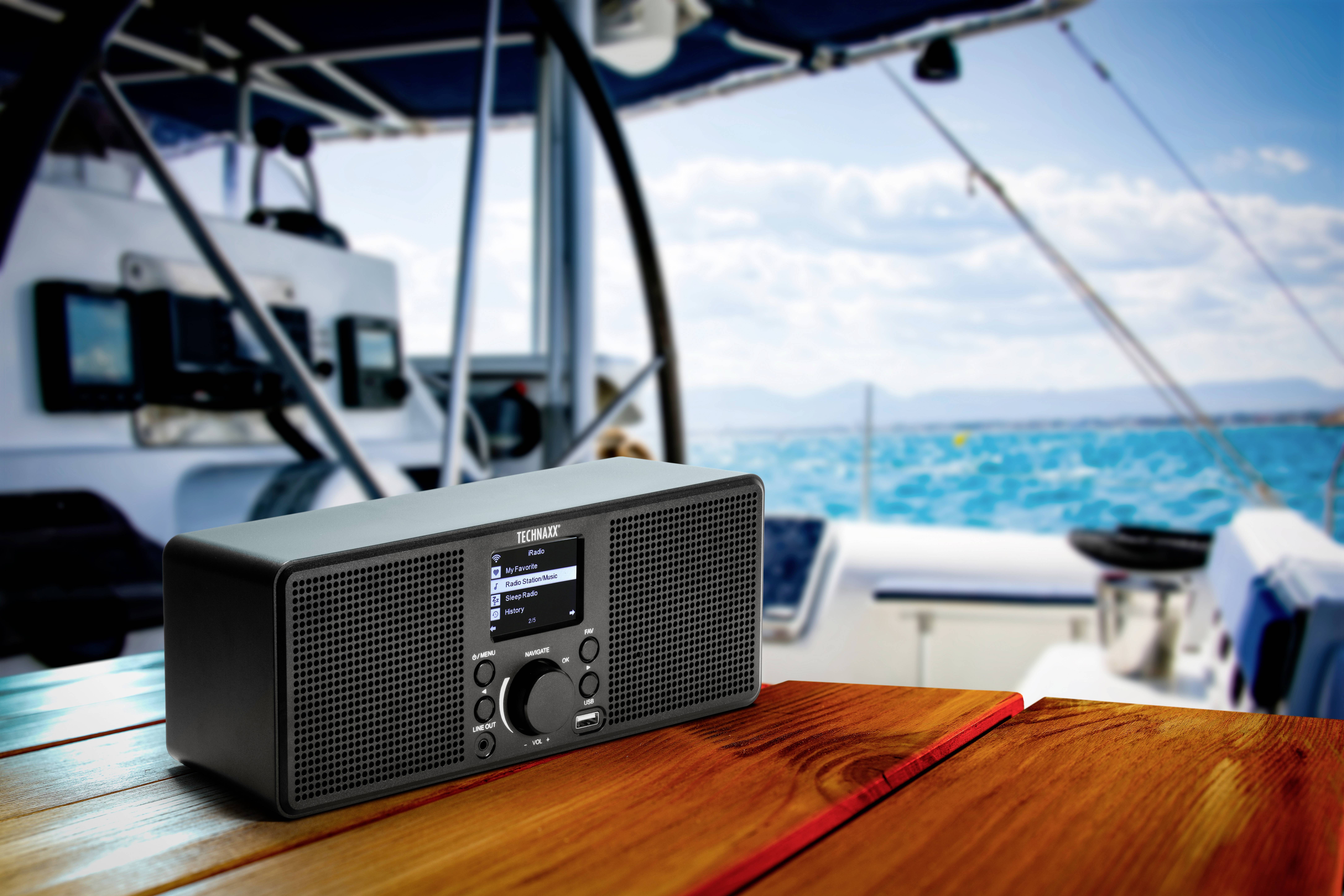 Technaxx TX-153 Radio de table Internet Internet USB, WiFi, radio internet noir-8